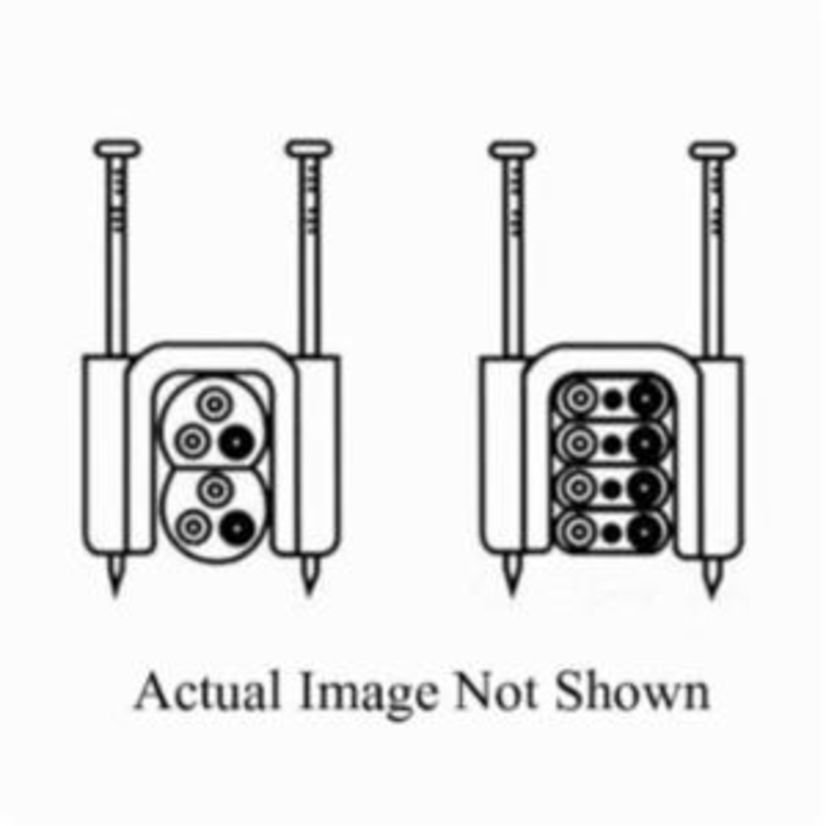 Handy Straps RA-1588/4 Insulated Cable Strap With Nail, 1/2 in Cable, Fastened Mount, Plastic